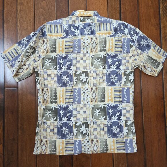 BURMA BIBAS Shirt Men's Large L 60 Singles Lawn Hawaiian Casual Button Up Floral - Picture 2 of 9